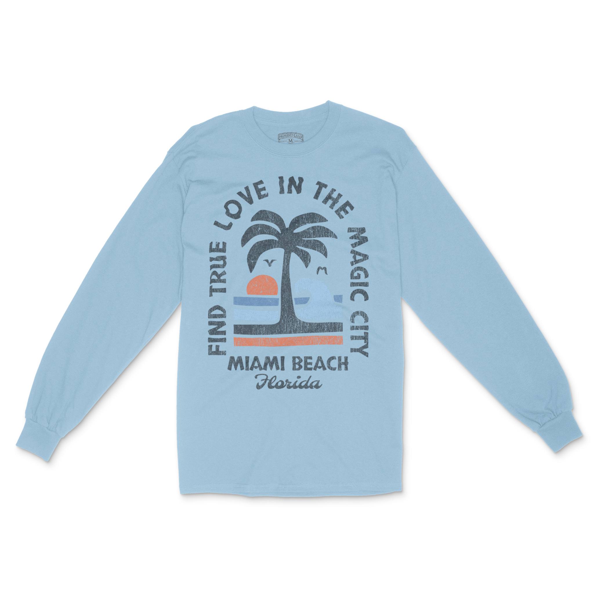Miami Longsleeve in Light Blue - front view