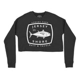 Asbury Park Big Tuna Cropped Crew in Black - front view