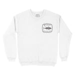 Miami Crewneck in White - front view