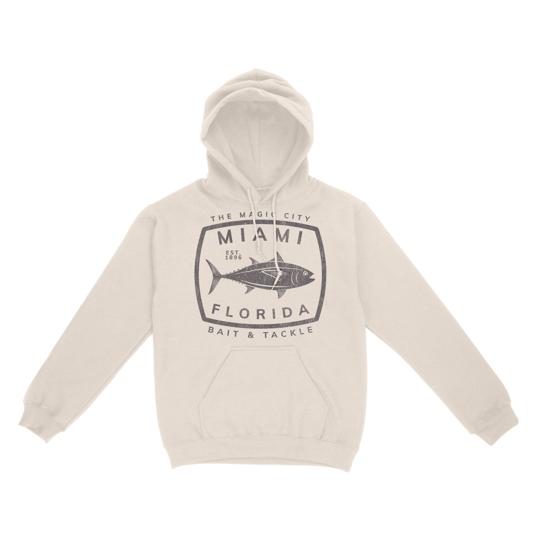 Miami Hoodie in Natural - front view