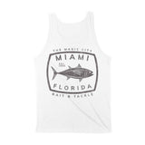 Miami Tank Top in White - back view