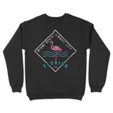Miami Crewneck in Black - back view