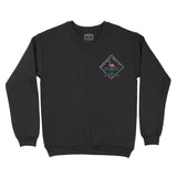 Miami Crewneck in Black - front view