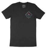 Miami Flamingo T-Shirt Black front
