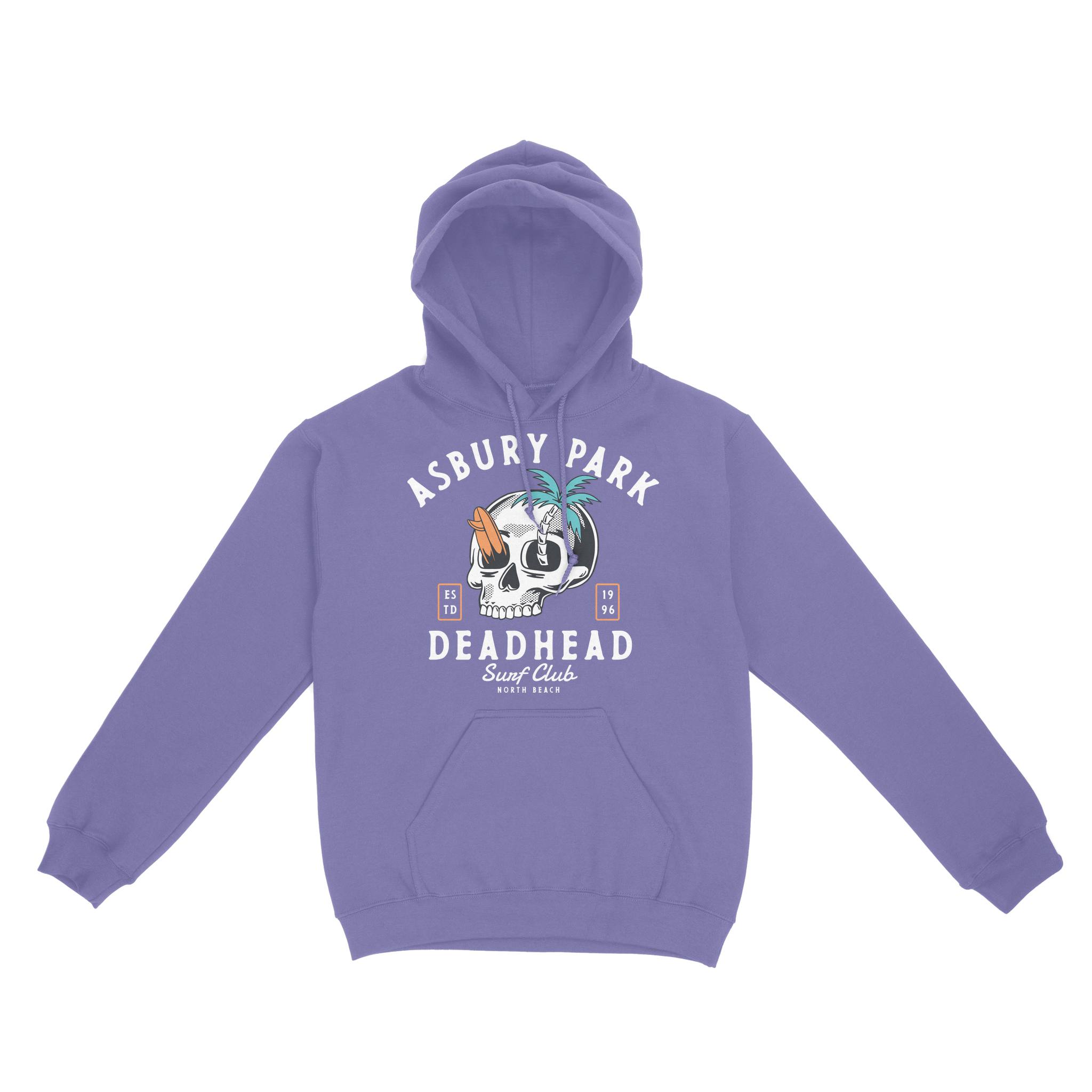 Asbury Park Deadhead Hoodie in Violet - front view