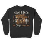 Miami Crewneck in Black - back view