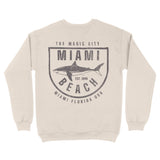 Miami Crewneck in Natural - back view