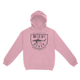 Miami Shark Classic Hoodie Light Pink front