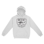Miami Shark Classic Hoodie White front