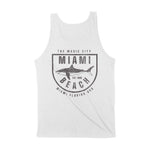 Miami Shark Classic Tank Top White back