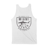 Miami Shark Classic Tank Top White back