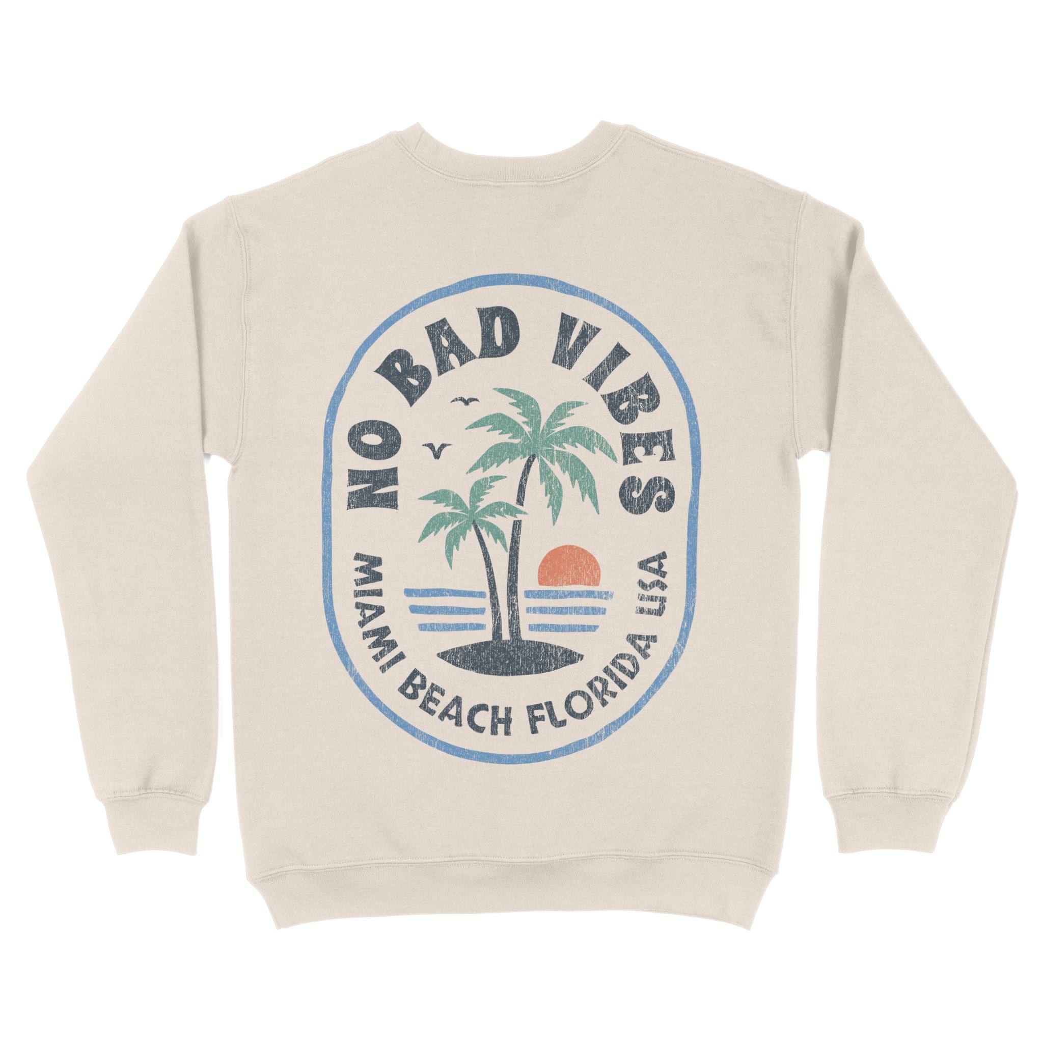 Miami Crewneck in Natural - back view