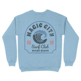 Miami Wavey Crewneck Light Blue back