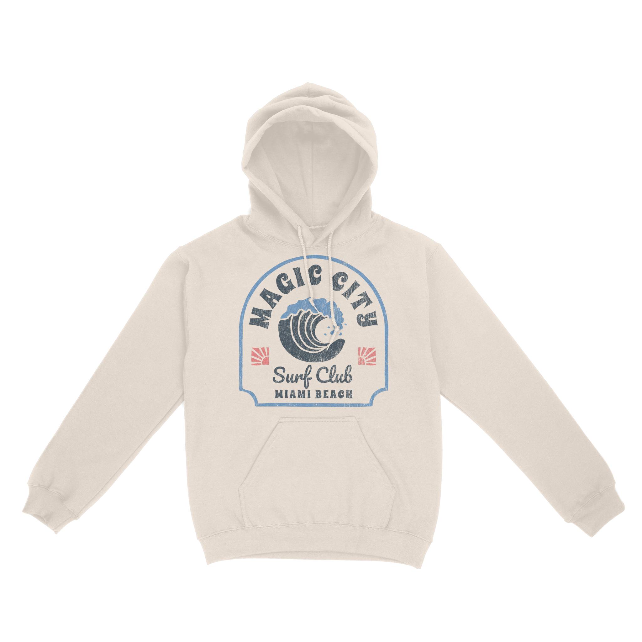 Miami Hoodie in Natural - front view