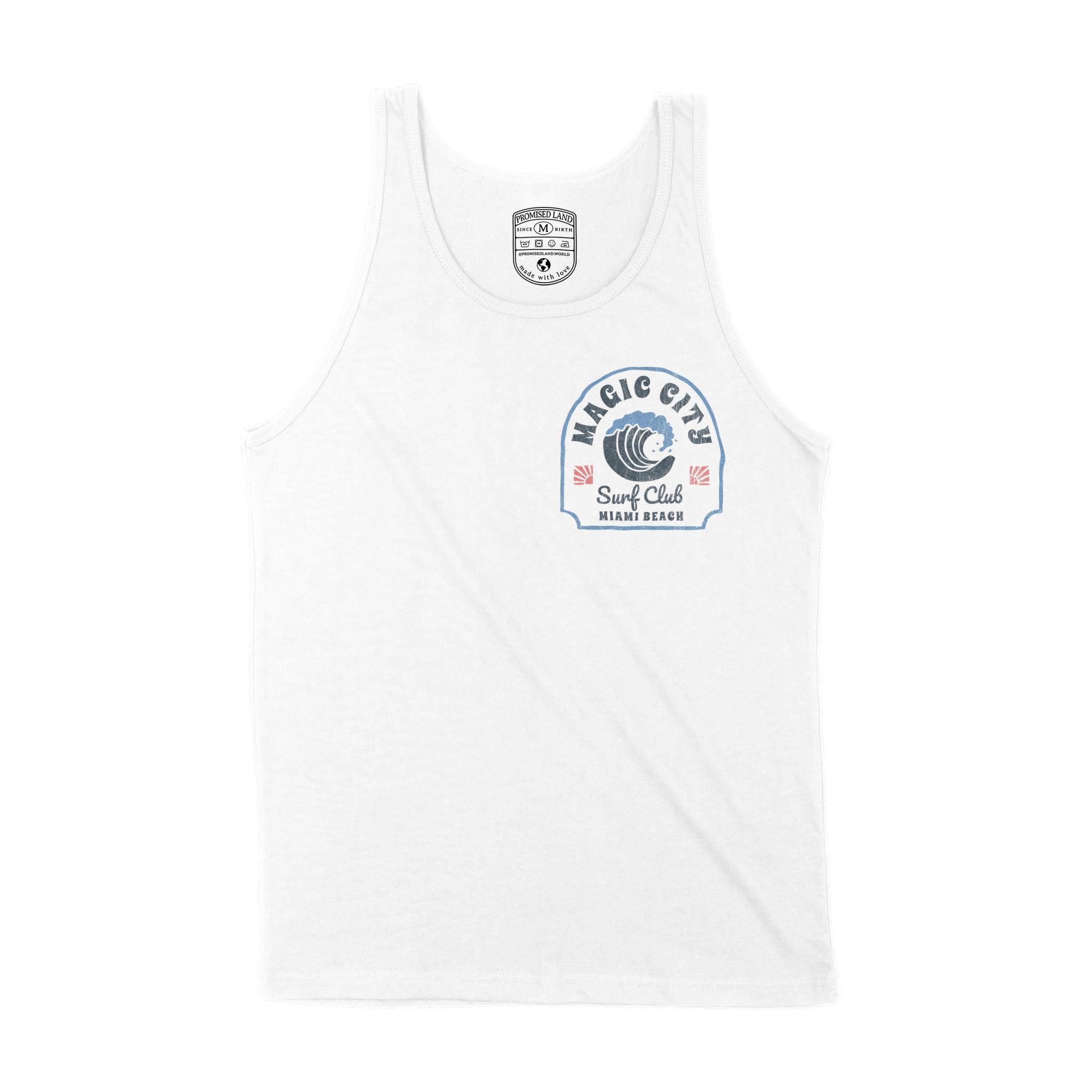 Miami Tank Top in White - front view