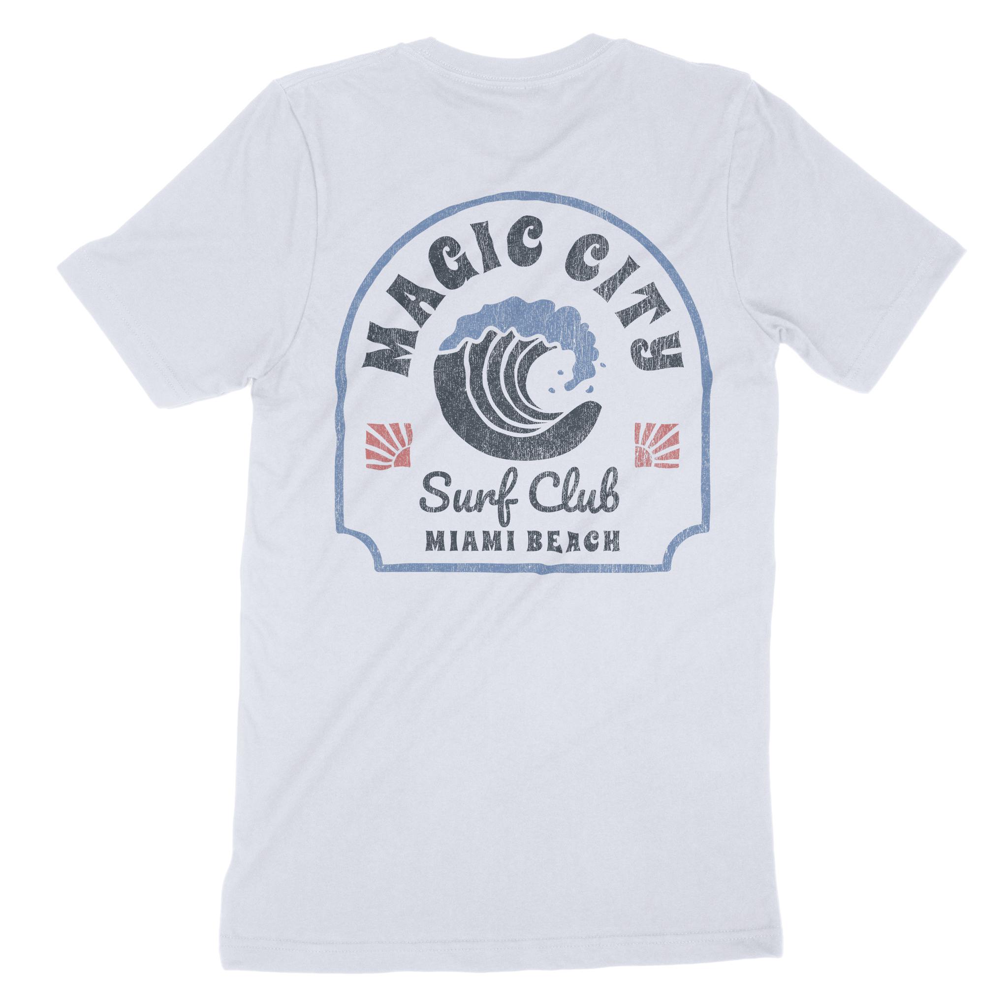 Miami Wavey T-Shirt in Light Blue - back view