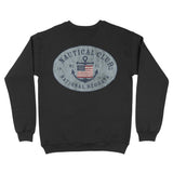 Miami Crewneck in Black - back view
