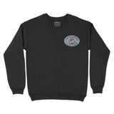Miami Crewneck in Black - front view