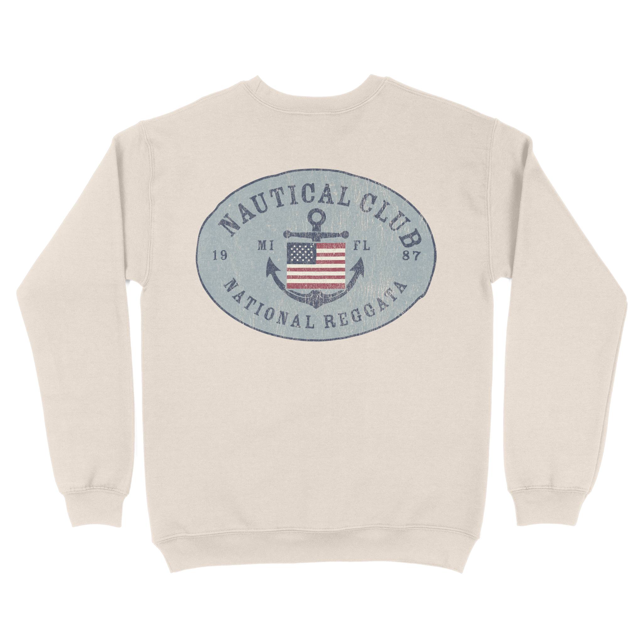 Miami Crewneck in Natural - back view