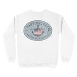 Miami Crewneck in White - back view