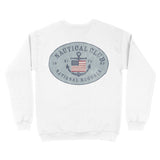 Miami Crewneck in White - back view