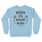 Miami Crewneck in Light Blue - back view