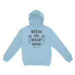 Miami Hoodie in Light Blue - front view