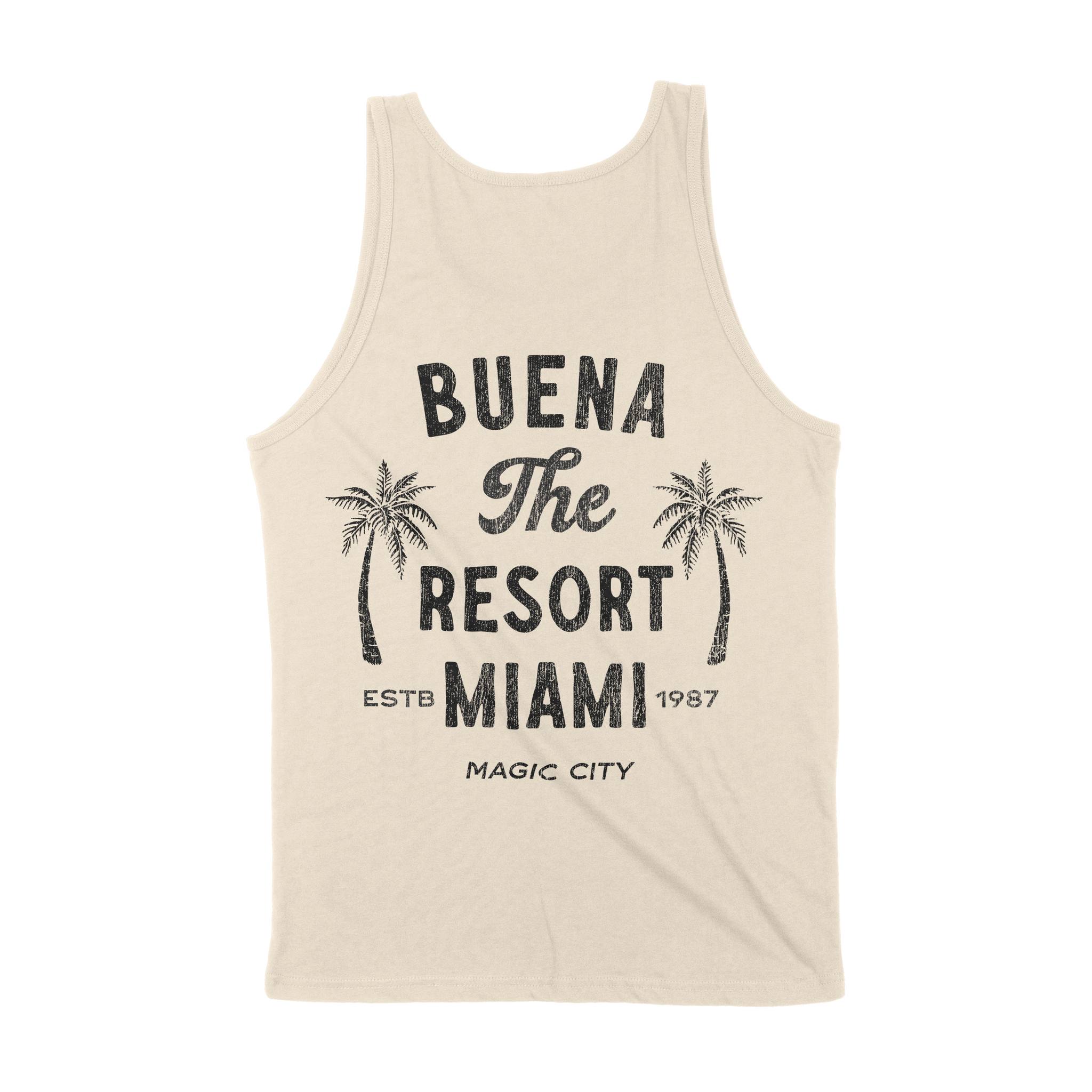 Miami Buena Resort Tank Top Natural back