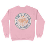 Miami Moto Surf Crewneck Light Pink back