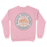 Miami Moto Surf Crewneck Light Pink back
