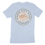 Miami Moto Surf T-Shirt Baby Blue back