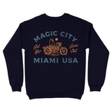 Miami Moto Surf 2 Crewneck Navy back