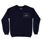 Miami Moto Surf 2 Crewneck Navy front