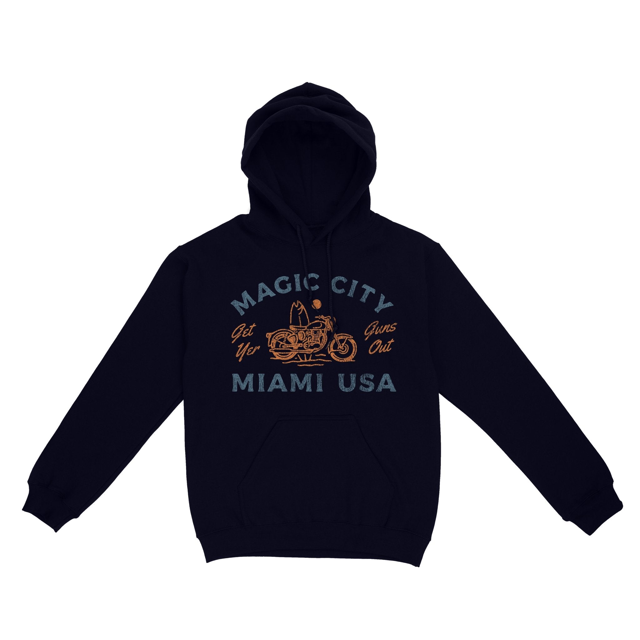 Miami Moto Surf 2 Hoodie Navy front