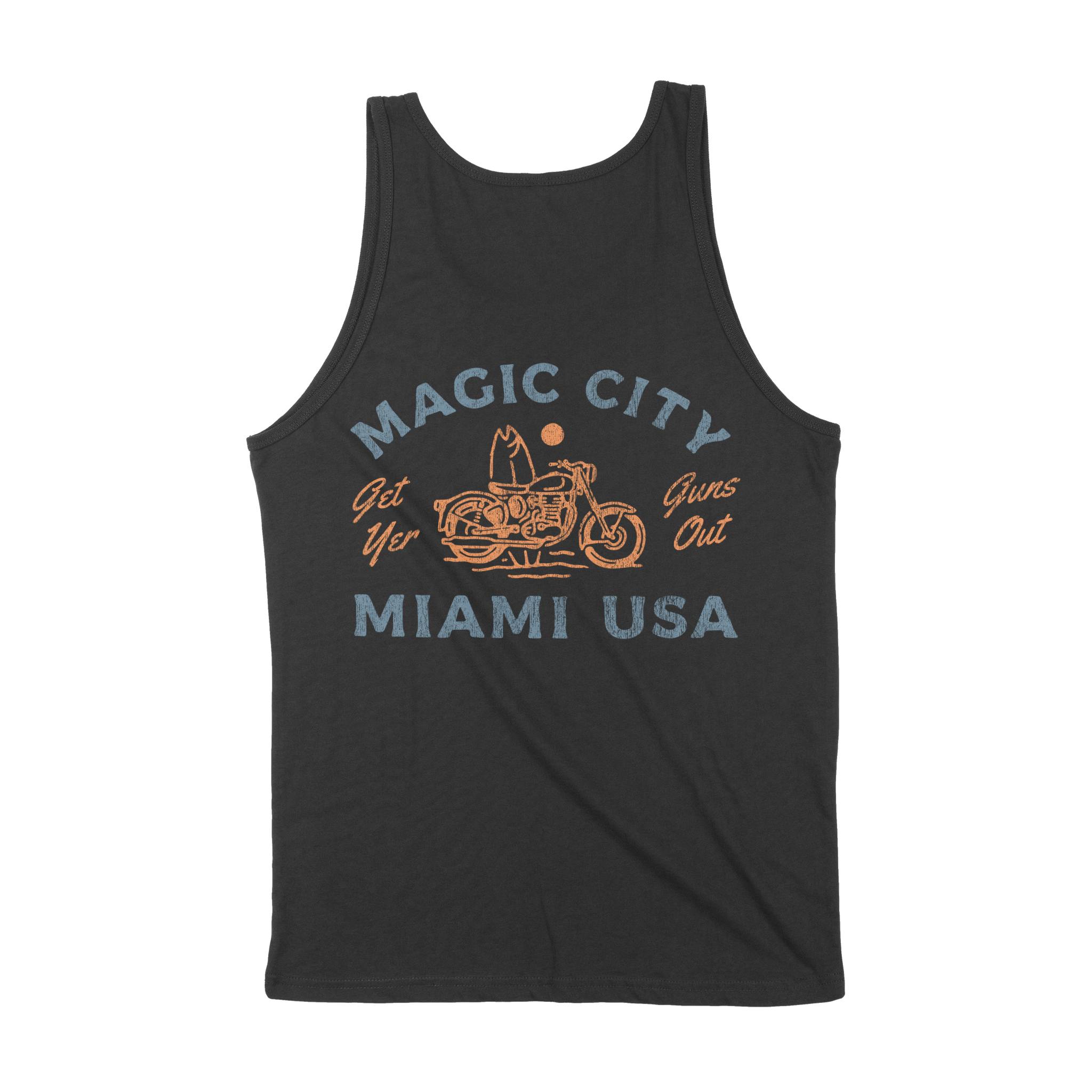 Miami Tank Top in Black - back view