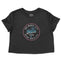 Miami Cropped Tee in Black - front view