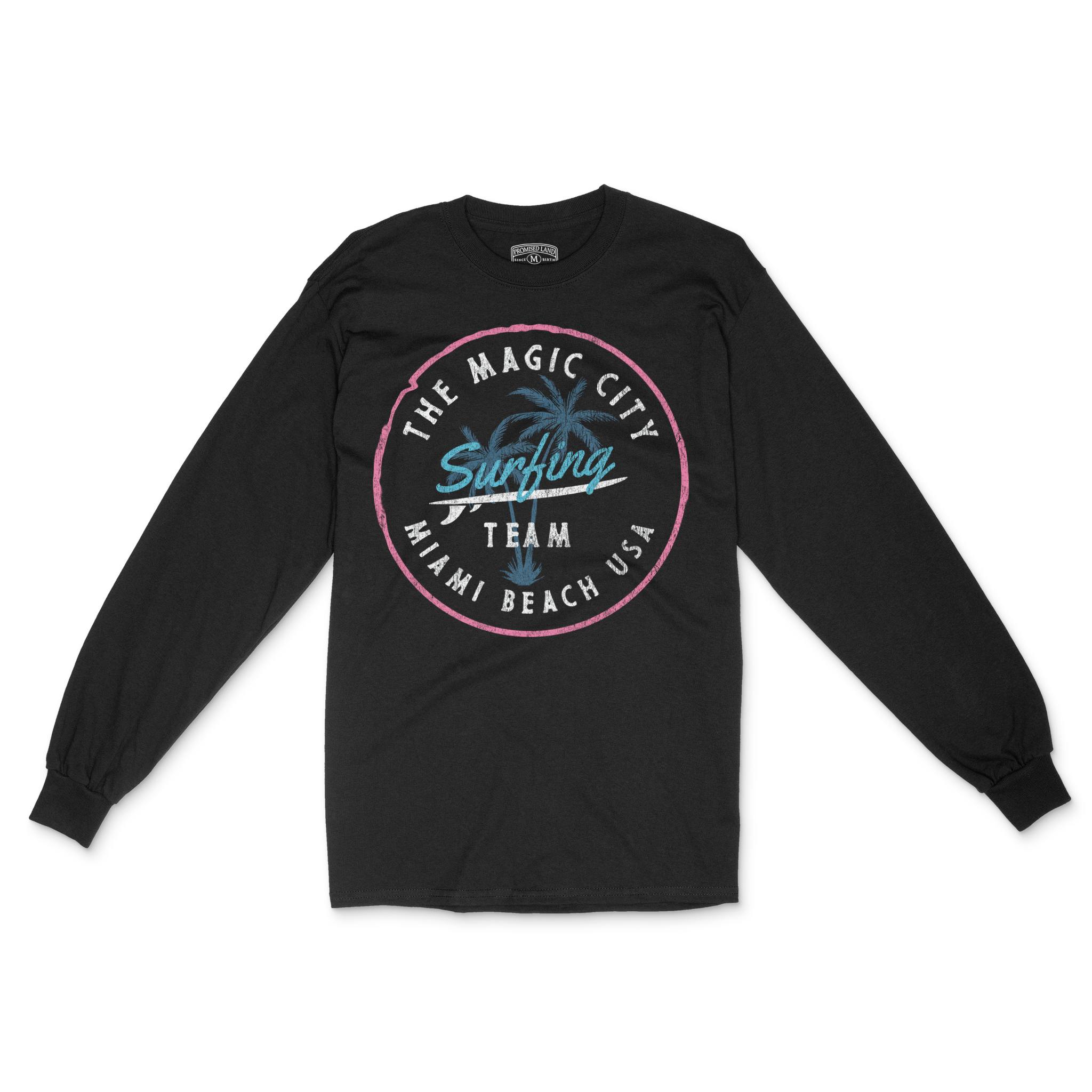 Miami Longsleeve in Black - front view