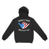 Asbury Park American Shaka Hoodie in Black - front view