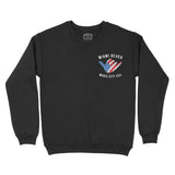 Miami Crewneck in Black - front view