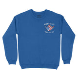 Miami American Shaka Crewneck Royal front