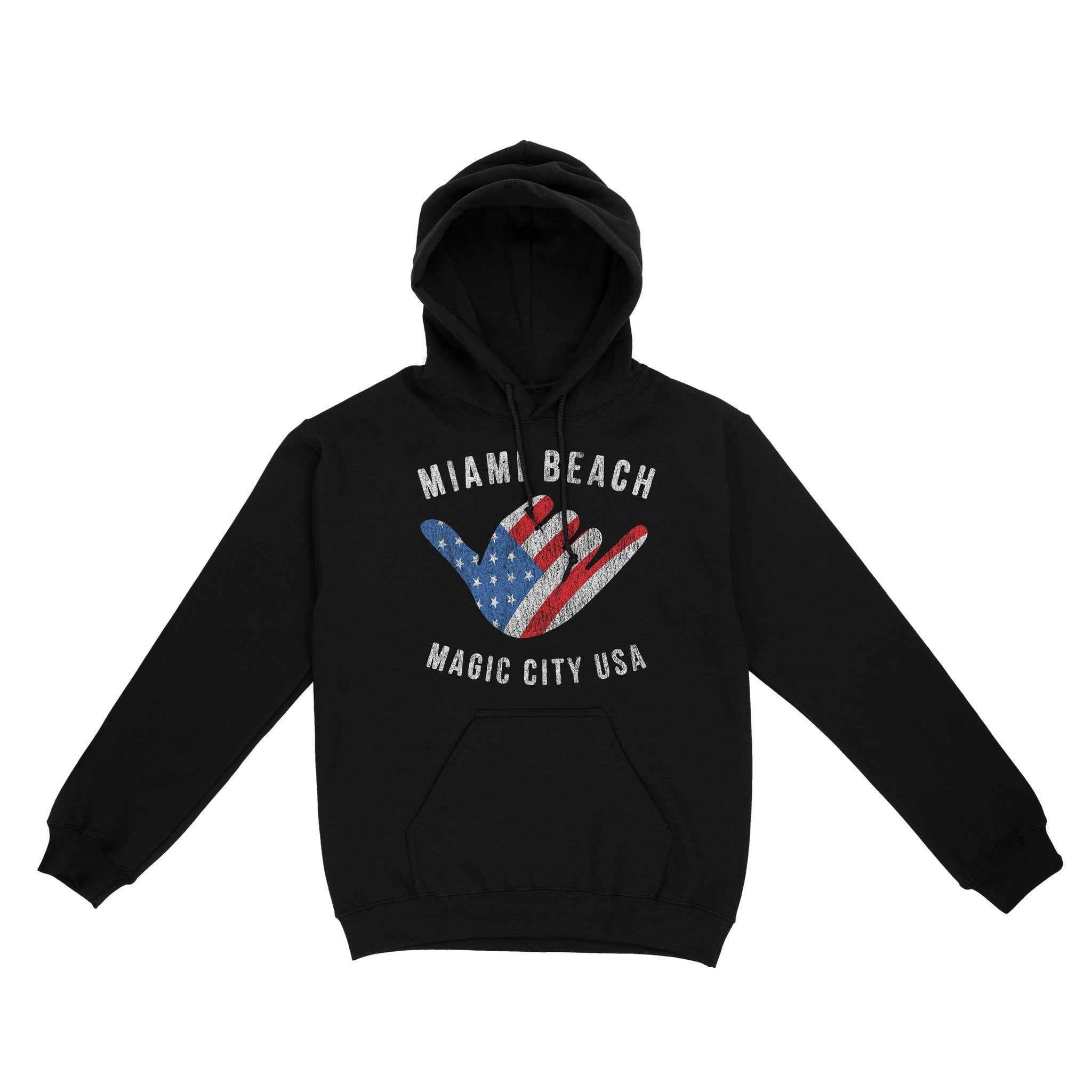 Miami American Shaka Hoodie Black front
