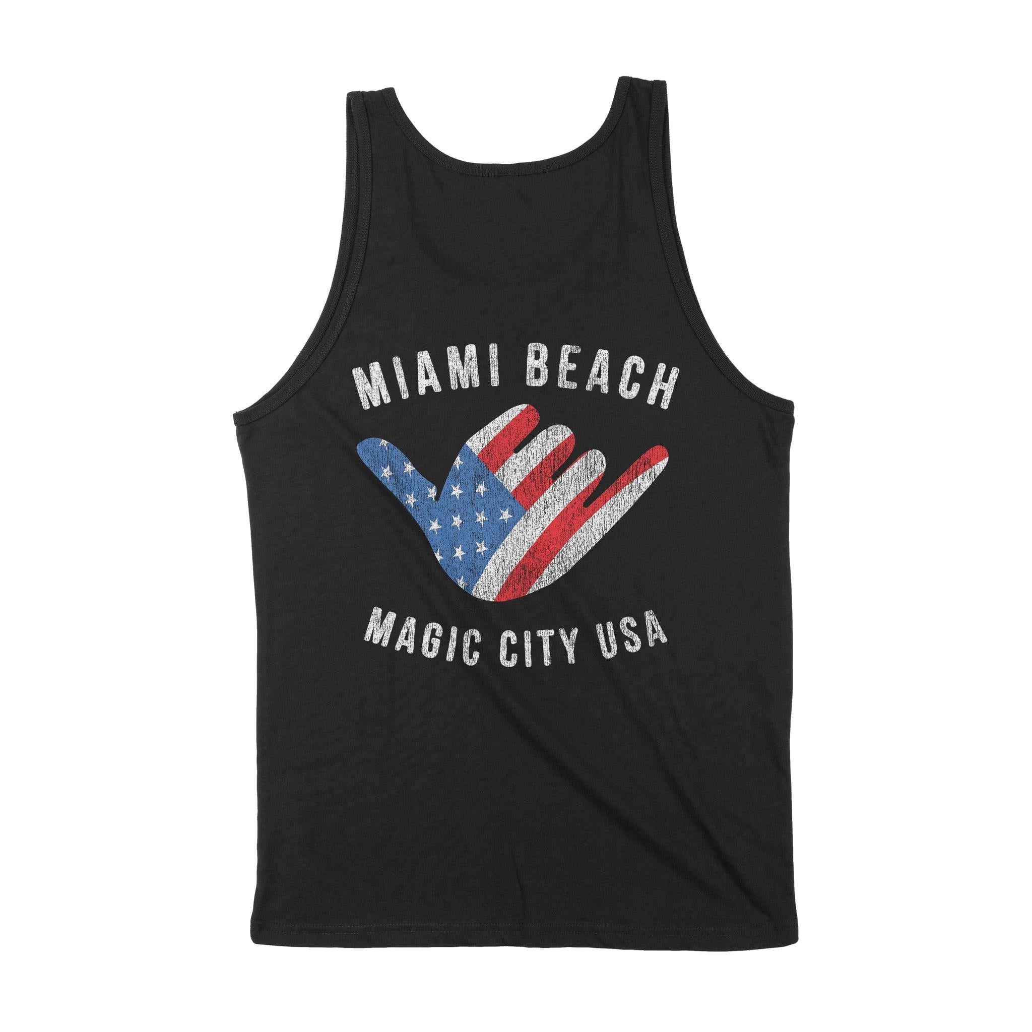 Miami American Shaka Tank Top Black back