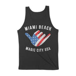 Miami Tank Top in Black - back view