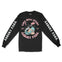 Asbury Park Mermaid Skeleton Longsleeve in Black - front with sleeves view