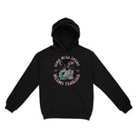 Miami Mermaid Skeleton Hoodie Black front