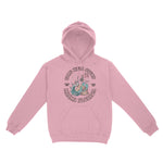 Miami Mermaid Skeleton Hoodie Light Pink front
