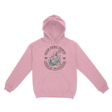 Miami Mermaid Skeleton Hoodie Light Pink front