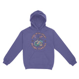 Miami Mermaid Skeleton Hoodie Violet front