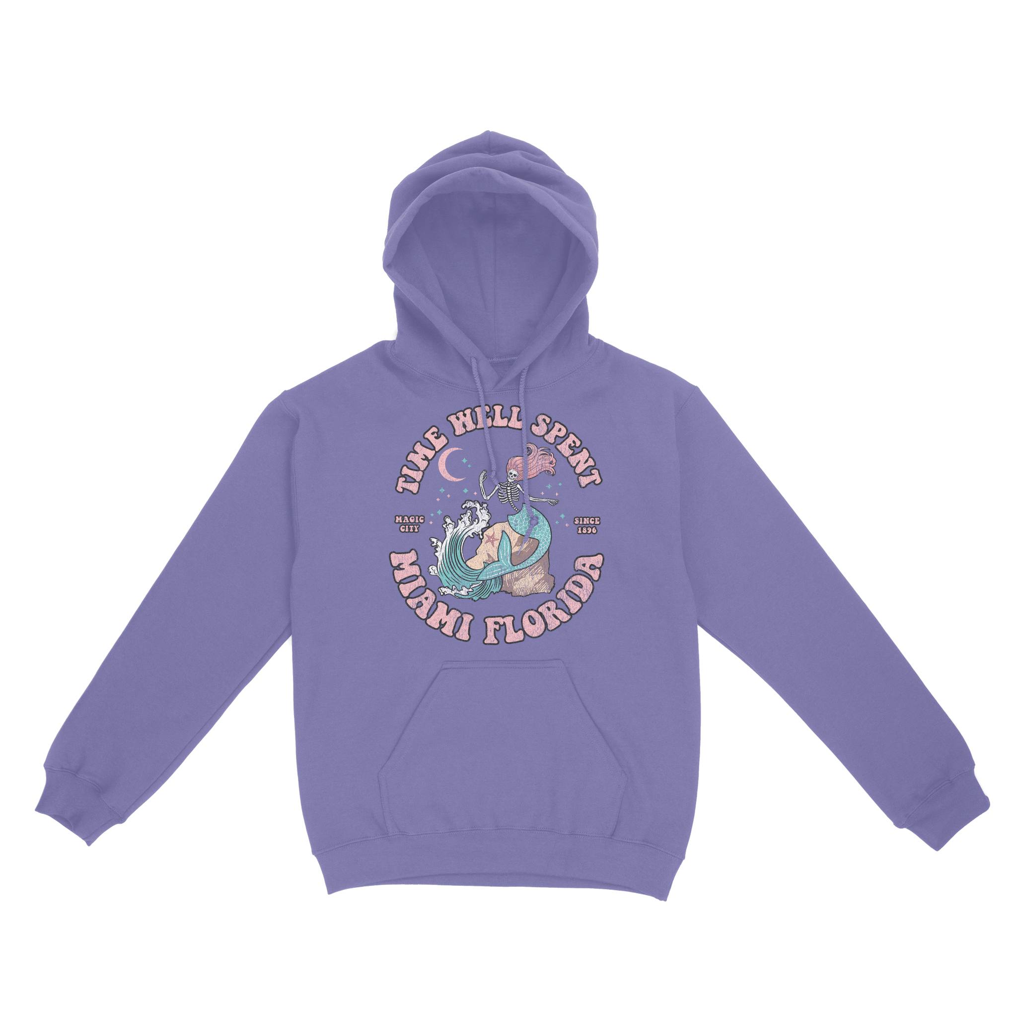 Miami Hoodie in Violet - front view