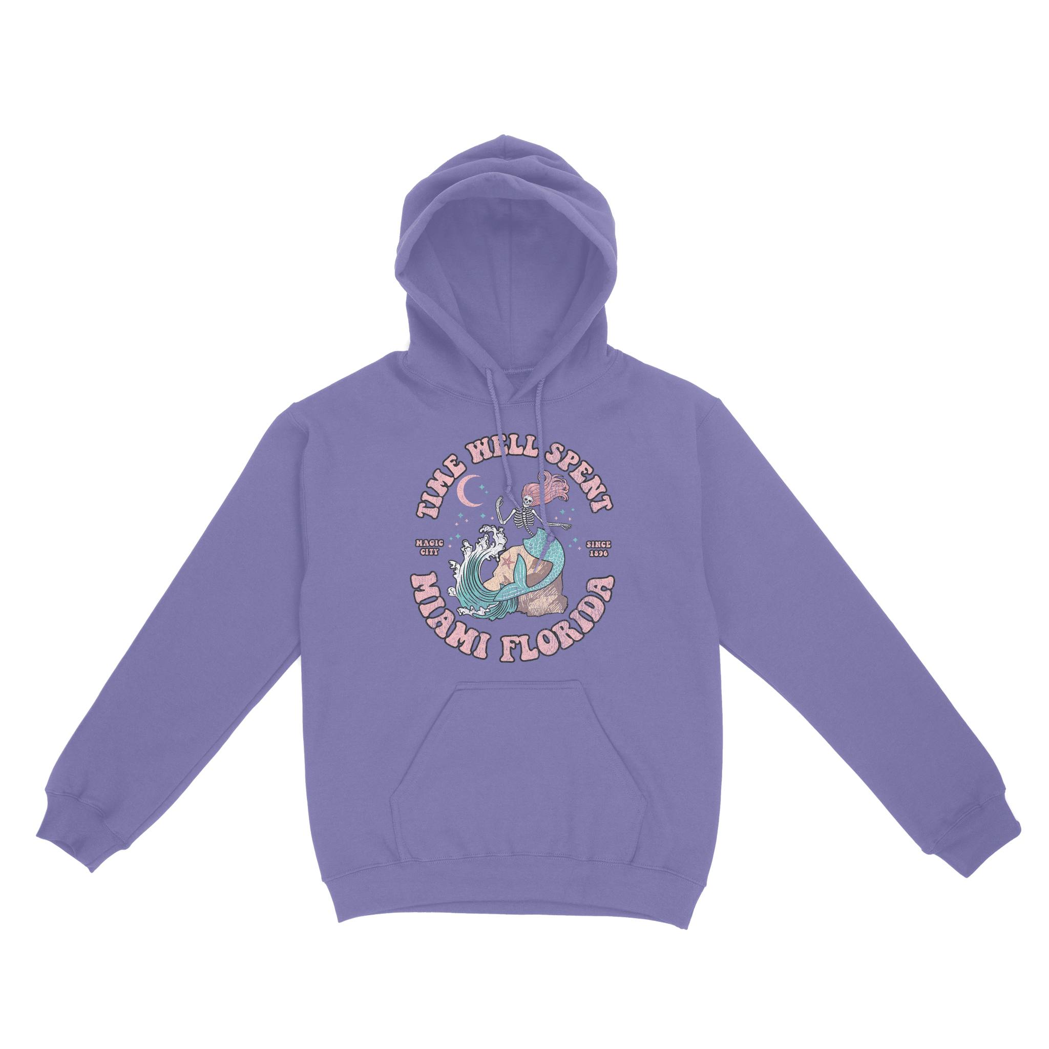 Miami Hoodie in Violet - front view